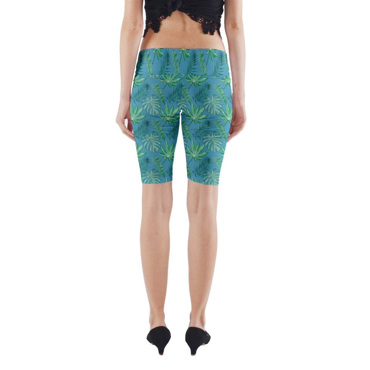Monstera Yoga Cropped Leggings