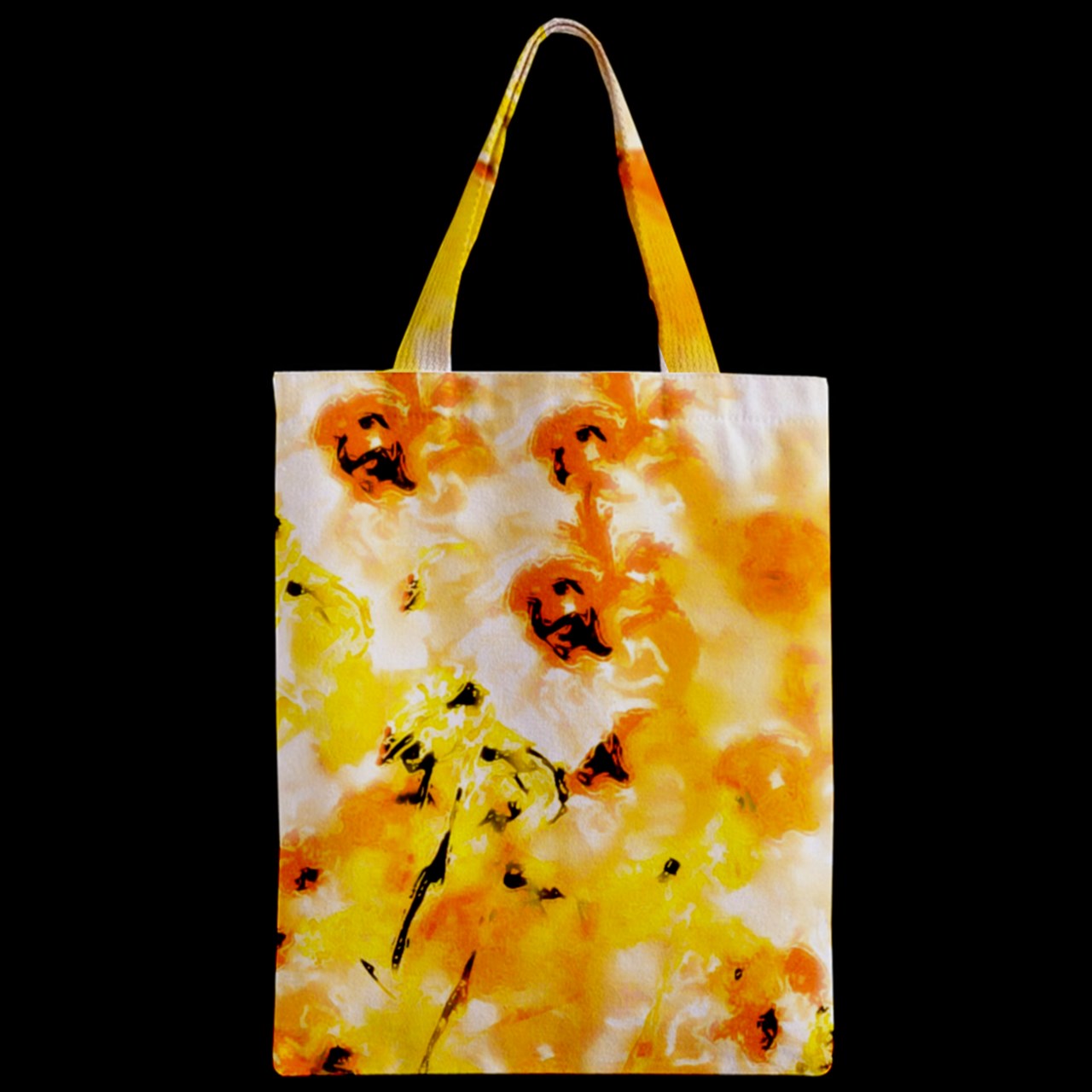 Zipper Classic Tote Bag Yellow Hibiscus Impressionist