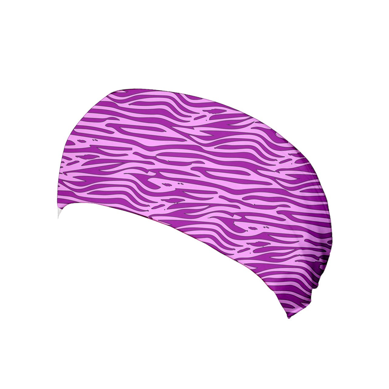 Yoga Headband Pink and Purple Stripes