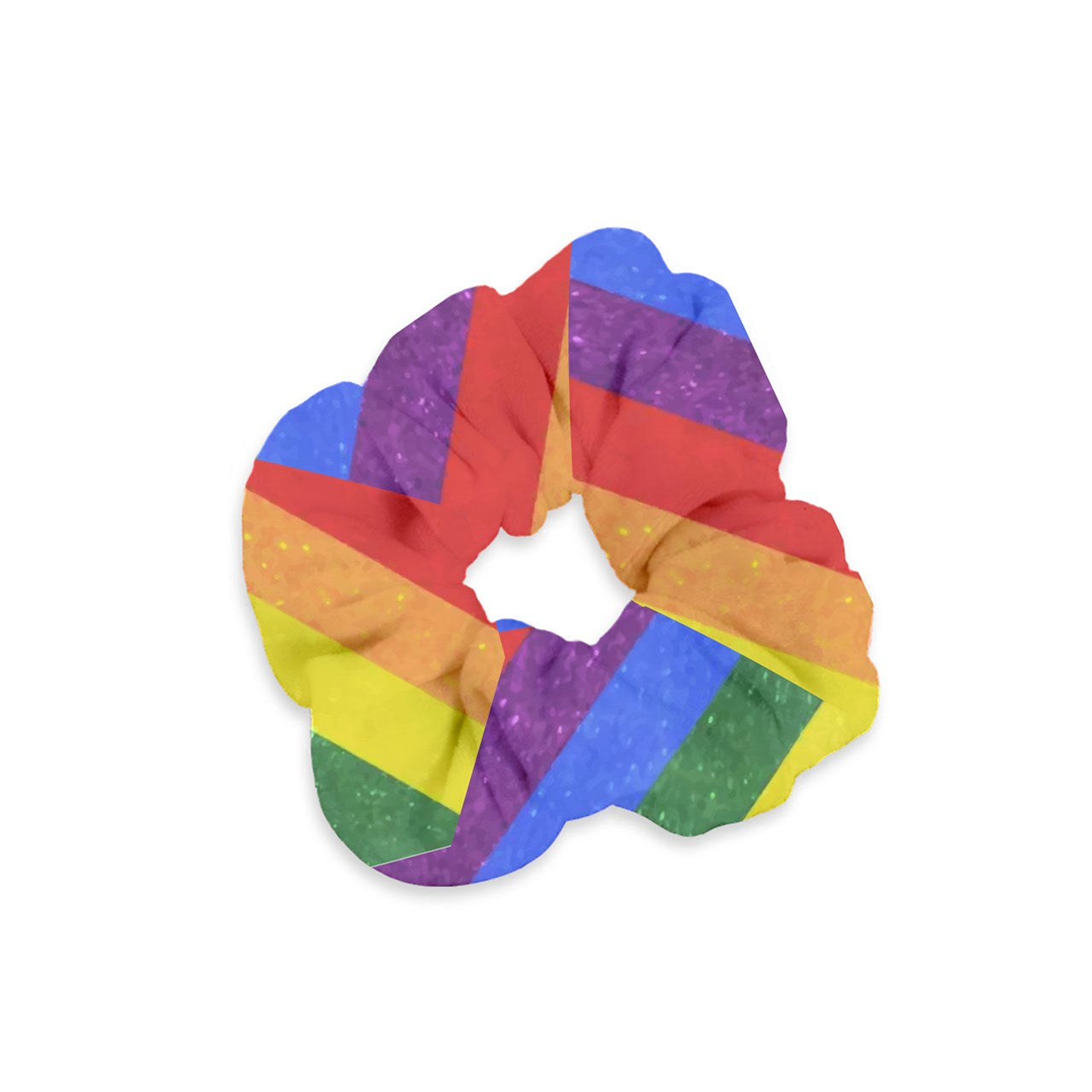 Rainbow Pride Velvet Scrunchie