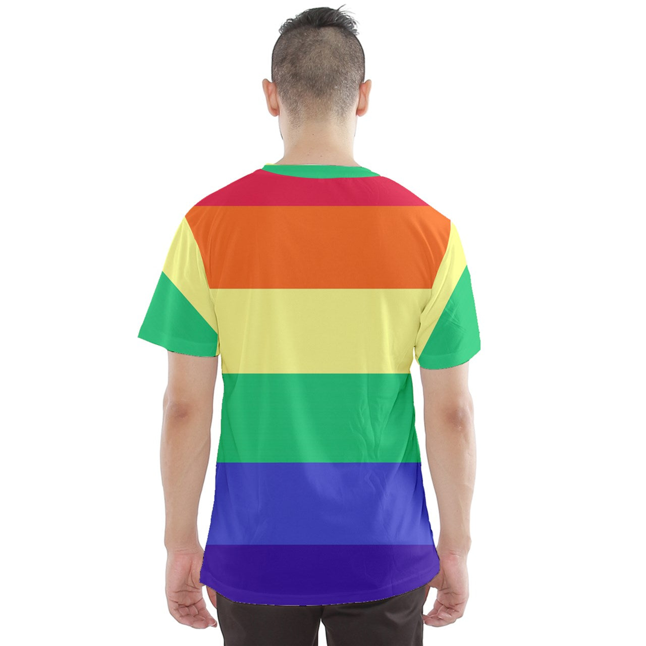 LGBTQ Rainbow Pride #12 Men's Sport Mesh Tee