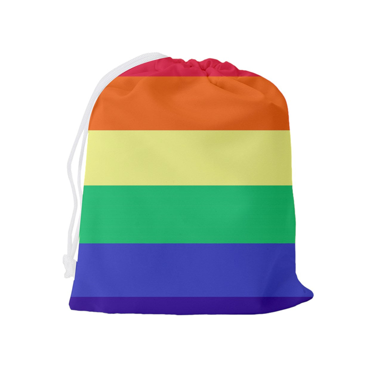 LGBTQ Rainbow Pride #12 Drawstring Pouch (XL)