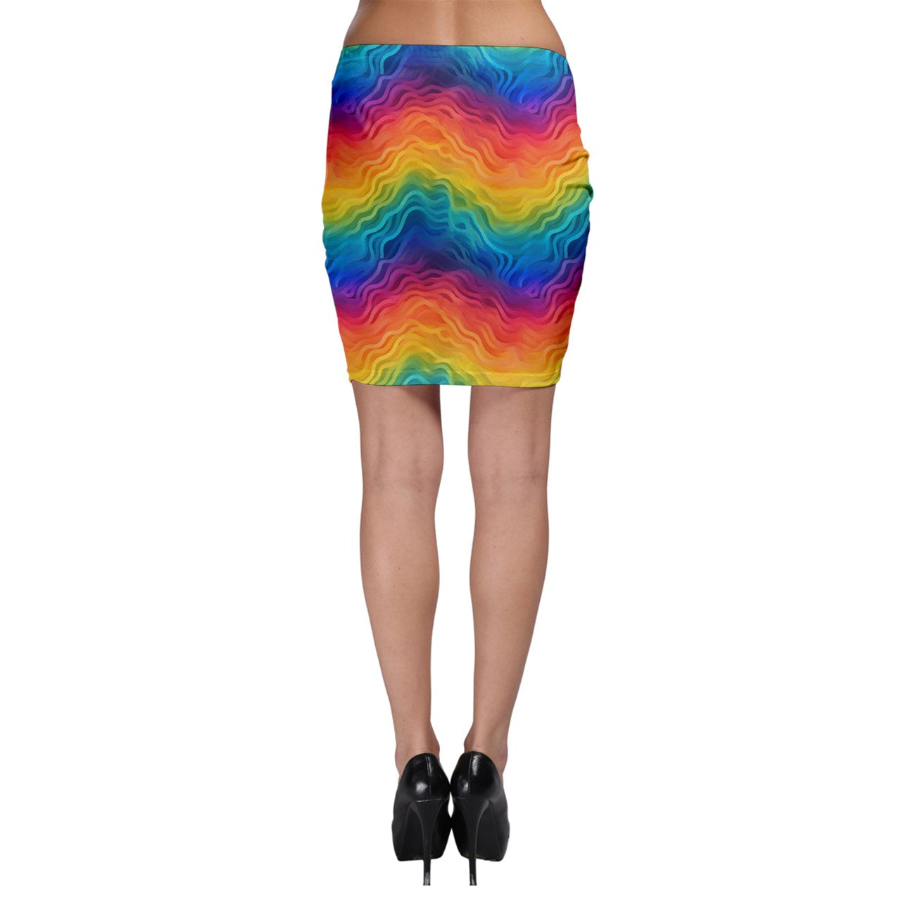 Lgbtq Rainbow Bodycon Skirt
