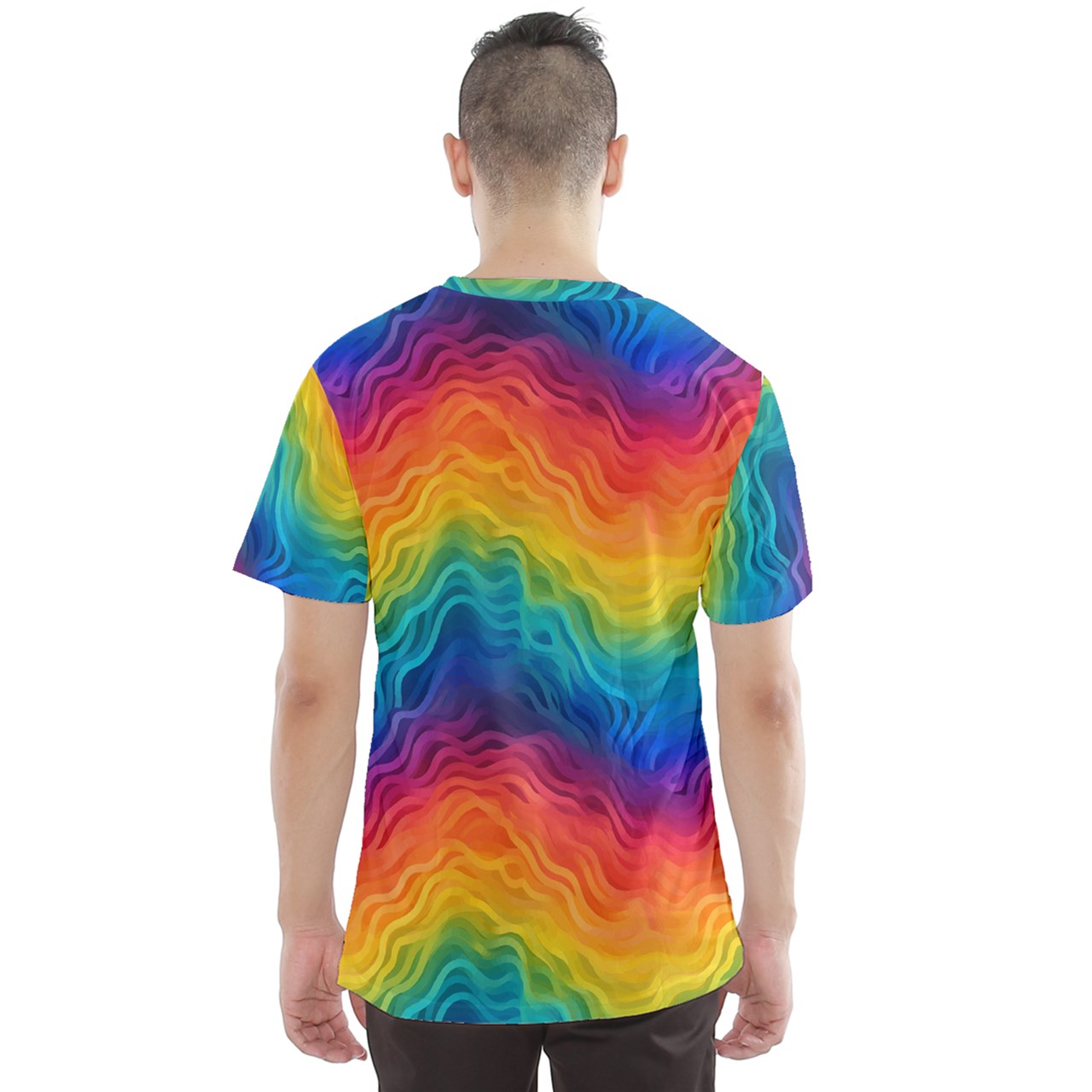 Lgbtq Rainbow Men's Sport Mesh Tee
