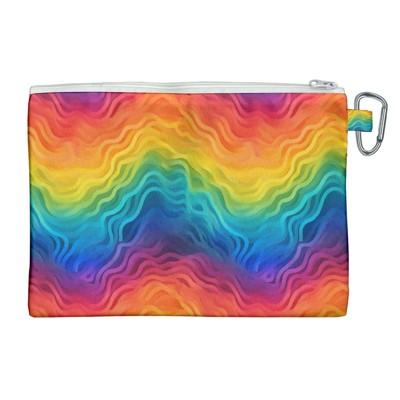 Lgbtq Rainbow Canvas Cosmetic Bag (XL)