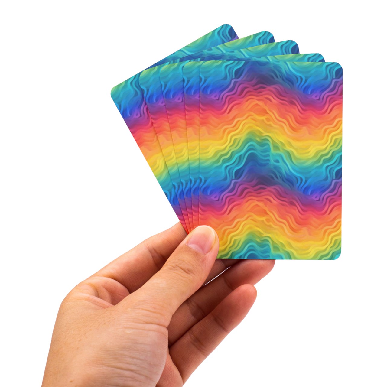 Lgbtq Rainbow Playing Cards Single Design (Rectangle) with Custom Box