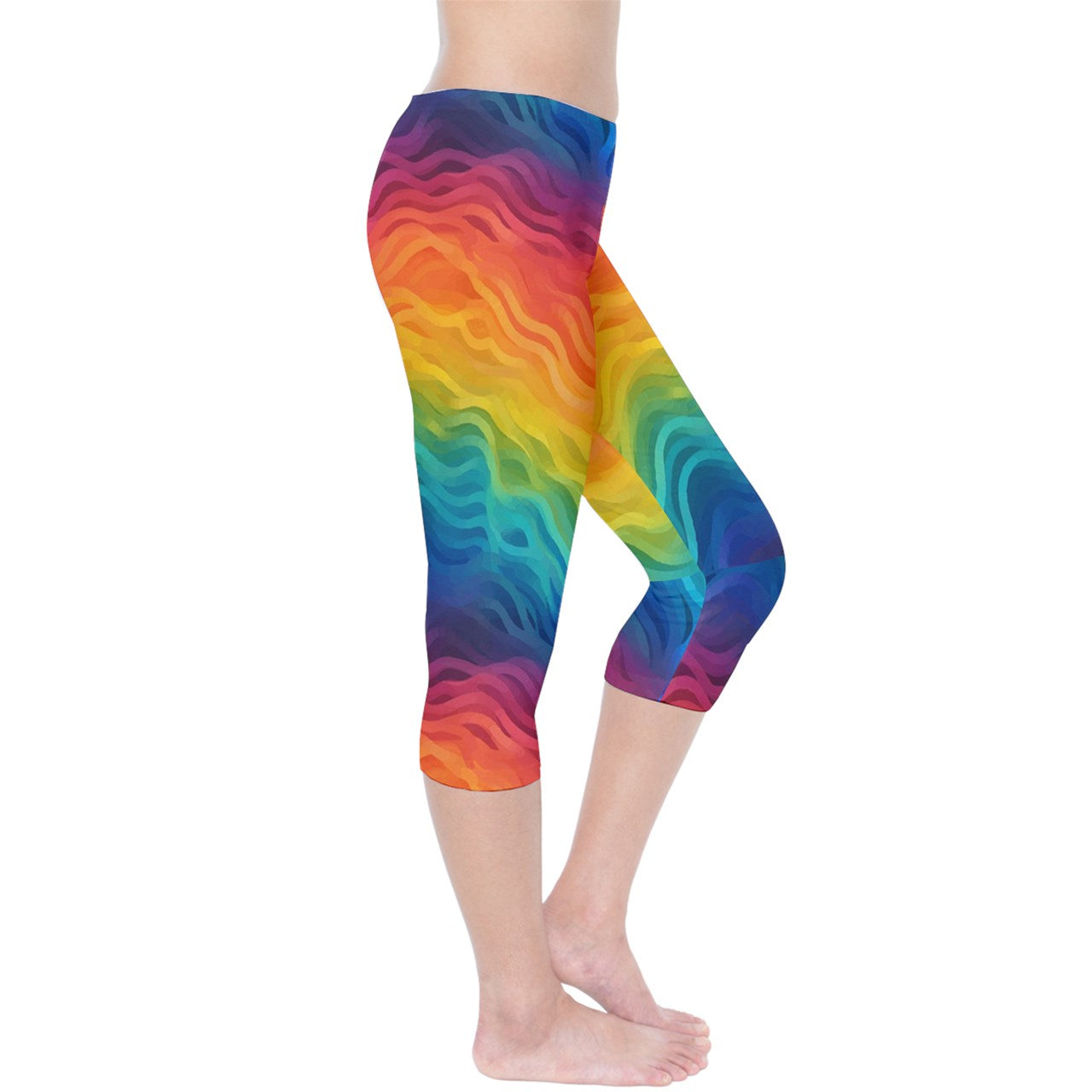 LGBTQ Rainbow Pride Capri Leggings