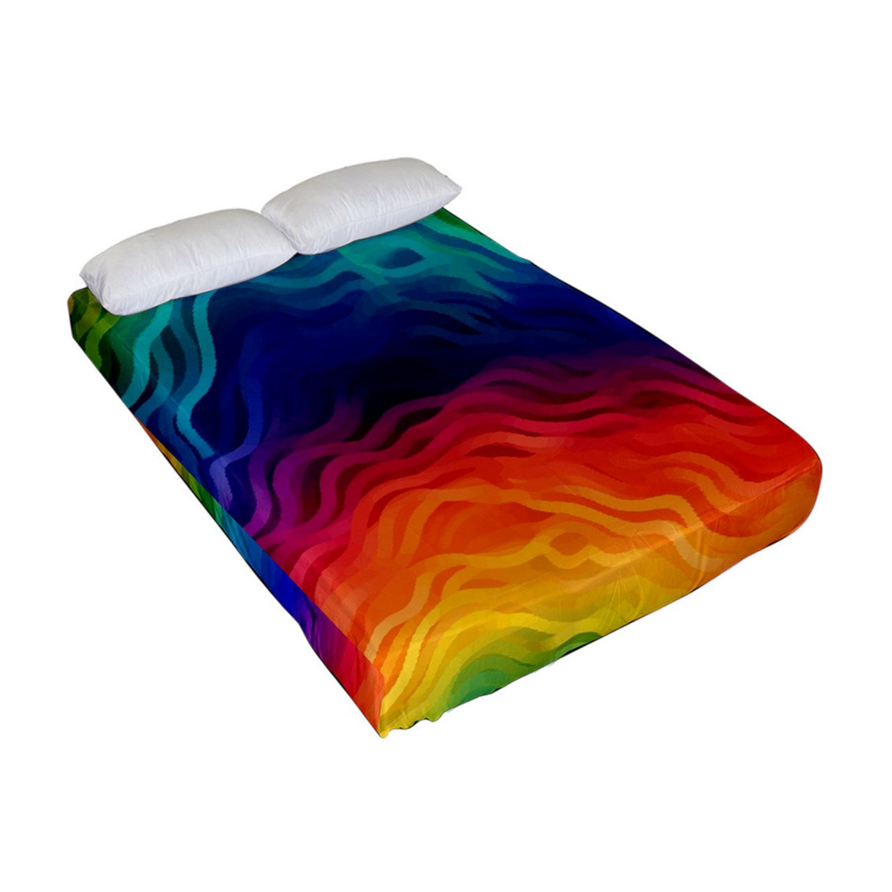 LGBTQ Rainbow Pride Fitted Sheet (Full/ Double Size)