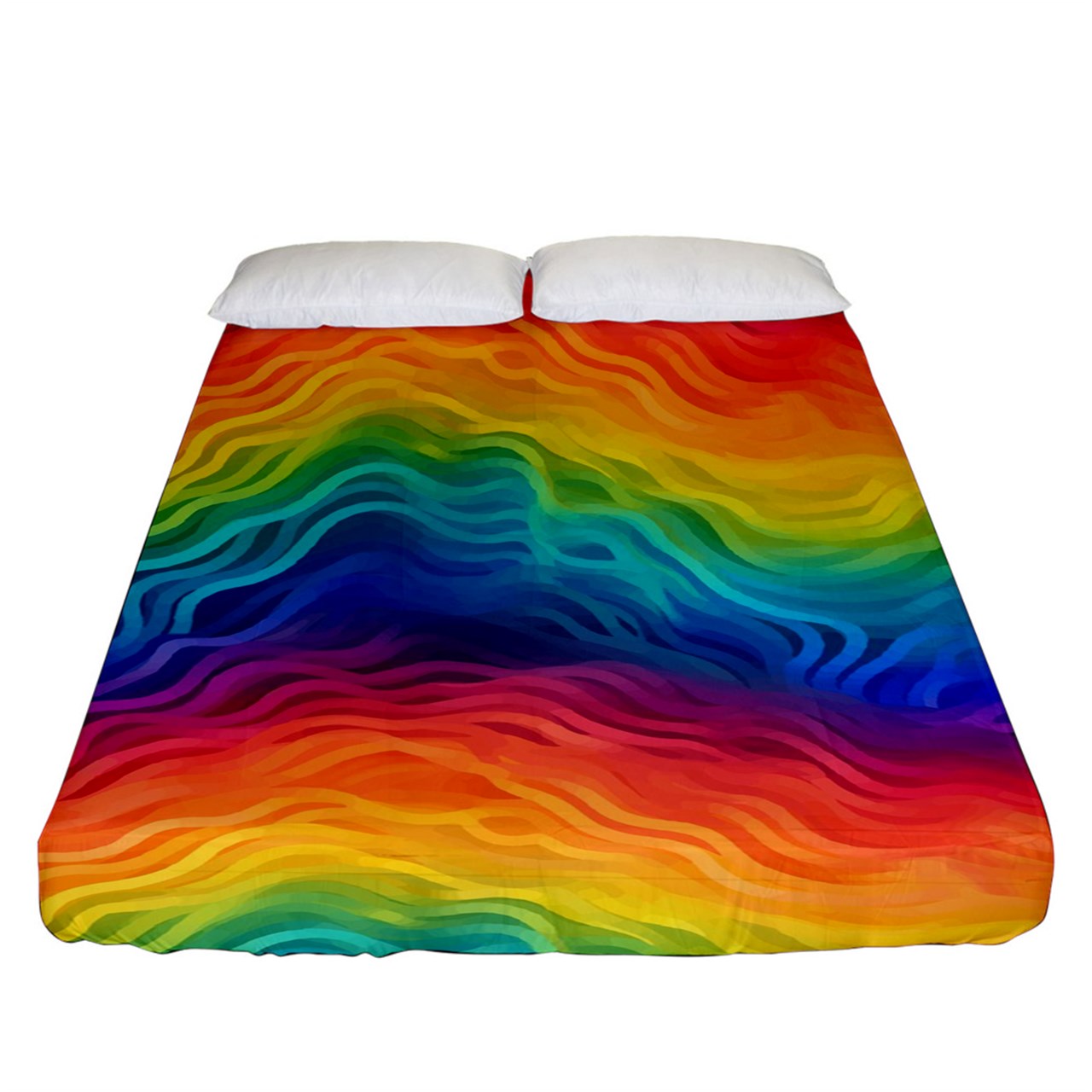 LGBTQ Rainbow Pride Fitted Sheet (King Size)