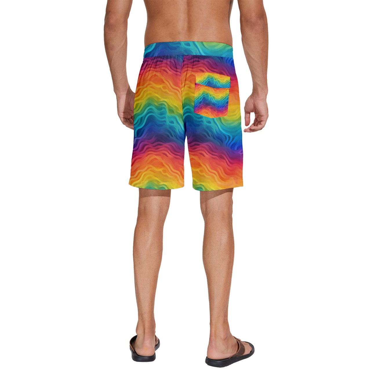 LGBTQ Rainbow Pride Men's Beach Shorts