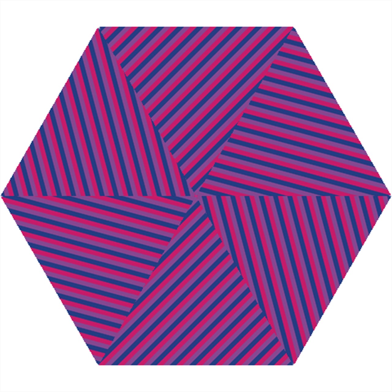 Bisexual Flag Mini Folding Umbrella