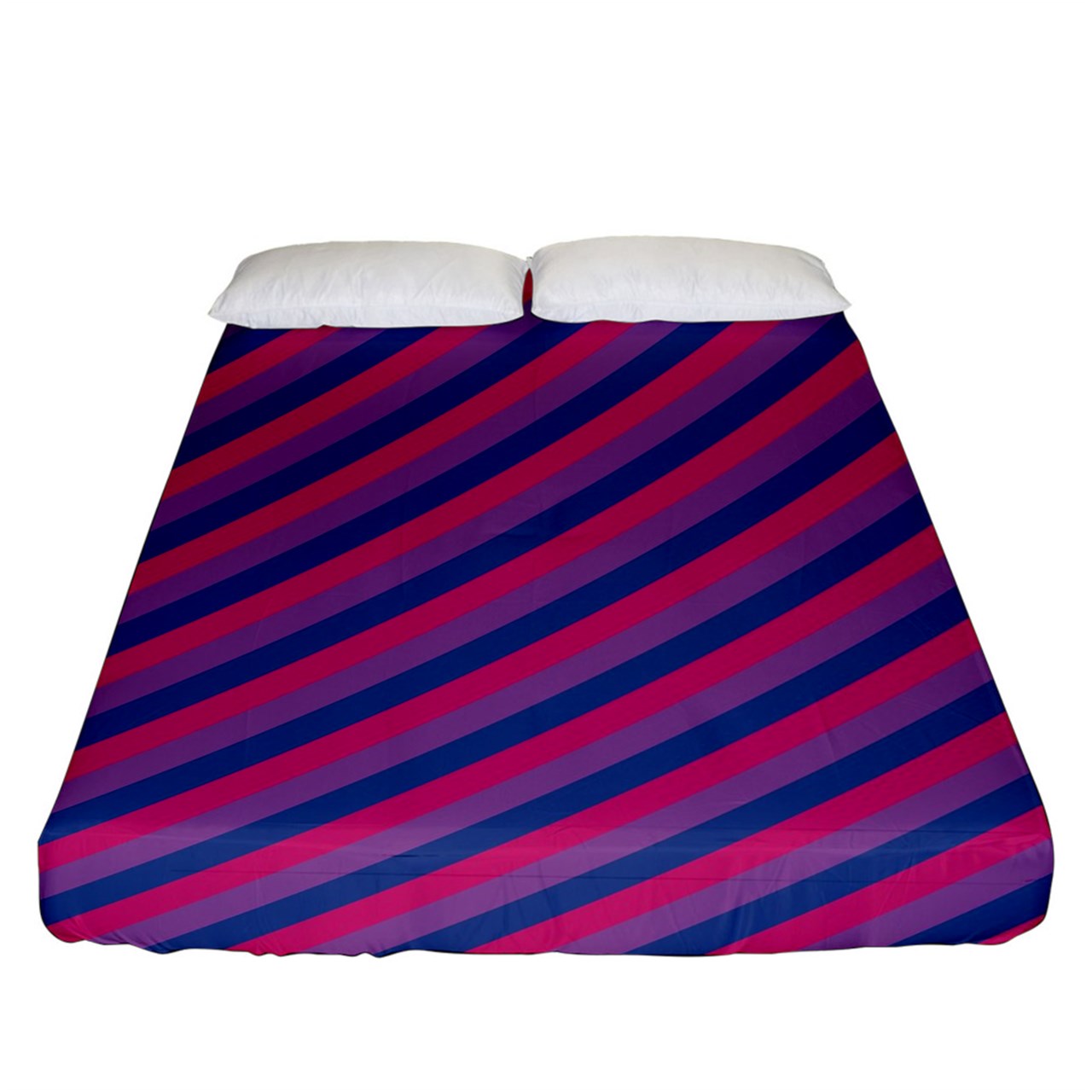 Bisexual Flag Fitted Sheet (King Size)
