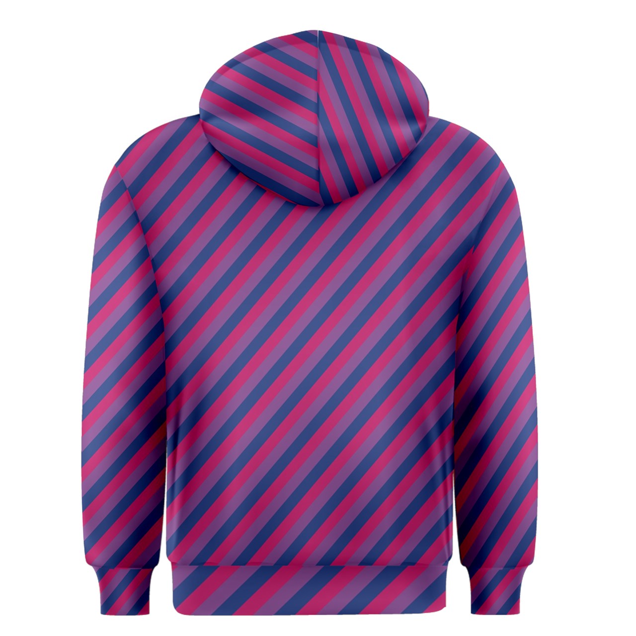 Bisexual Flag Men's Zipper Hoodie