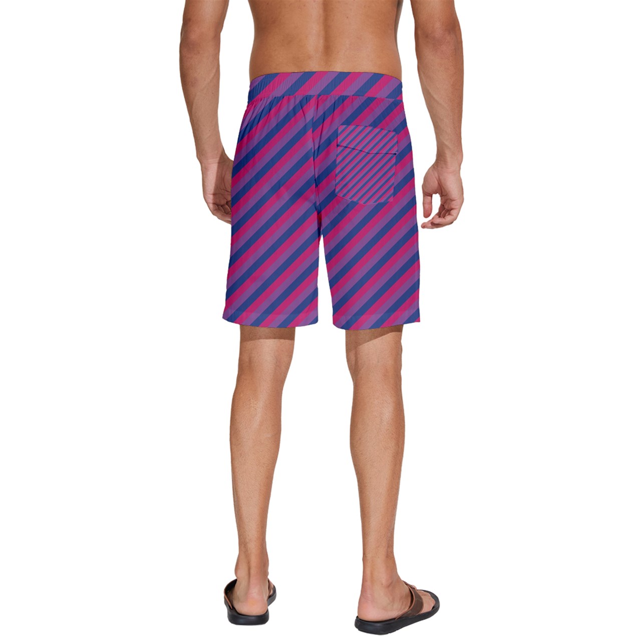Bisexual Flag Men's Beach Shorts