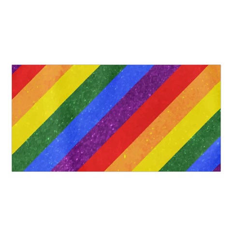 Rainbow Pride Satin Shawl 45" x 80"