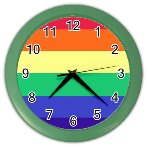LGBTQ Rainbow Pride #12 Color Wall Clock