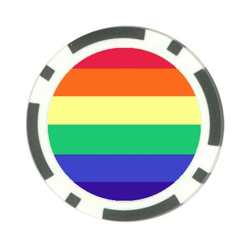 LGBTQ Rainbow Pride #12 Poker Chip Card Guard