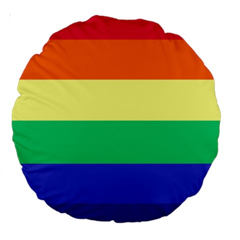 LGBTQ Rainbow Pride #12 Large 18" Premium Round Cushion