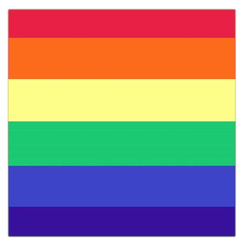 LGBTQ Rainbow Pride #12 Square Satin Scarf (36" x 36")