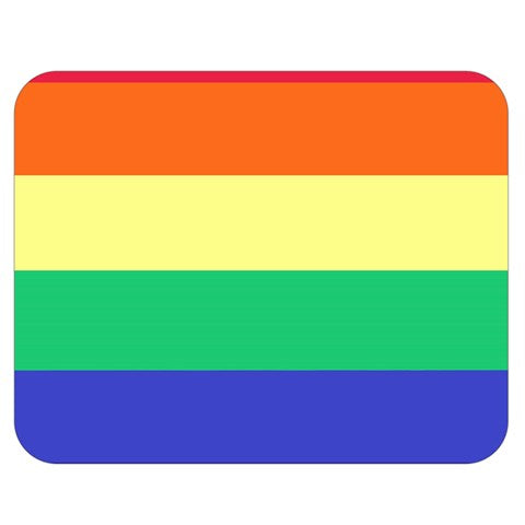 LGBTQ Rainbow Pride #12 One Side Premium Plush Fleece Blanket (Medium)