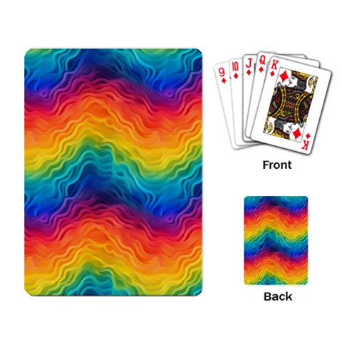 Lgbtq Rainbow Playing Cards Single Design (Rectangle)