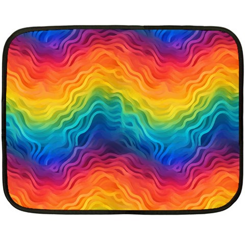 Lgbtq Rainbow Two Sides Fleece Blanket (Mini)