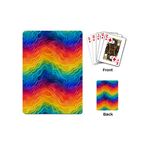 Lgbtq Rainbow Playing Cards Single Design (Mini)