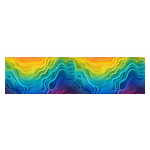 Lgbtq Rainbow Oblong Satin Scarf (16" x 60")