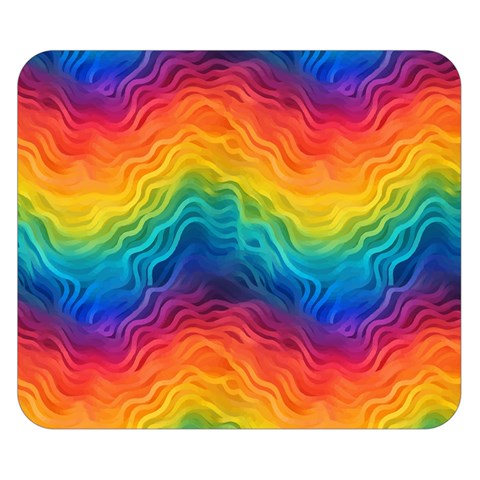 Lgbtq Rainbow Premium Plush Fleece Blanket (Small)