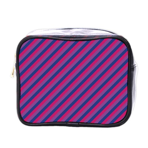 Bisexual Flag Mini Toiletries Bag (One Side) One Size
