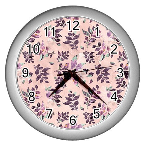 Sangria Wall Clock (Silver)