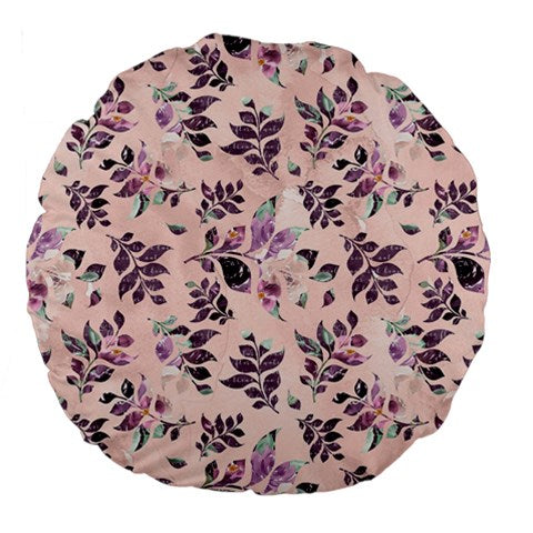 Sangria Large 18" Premium Plush Fleece Round Cushion