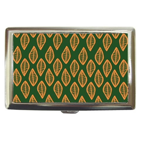 African | Ethnic | Mudcloth | #16 Green and Orange Cigarette Money Case