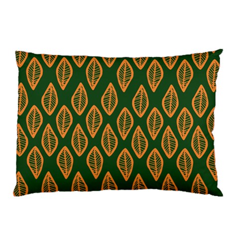 African | Ethnic | Mudcloth | #16 Green and Orange Pillow Case