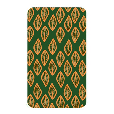 African | Ethnic | Mudcloth | #16 Green and Orange Memory Card Reader (Rectangular)