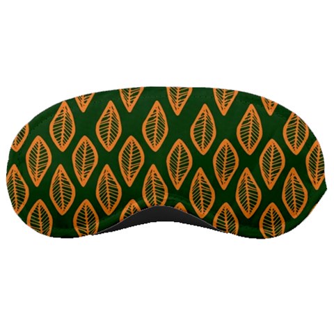 African Ethnic Orange Green Sleep Mask