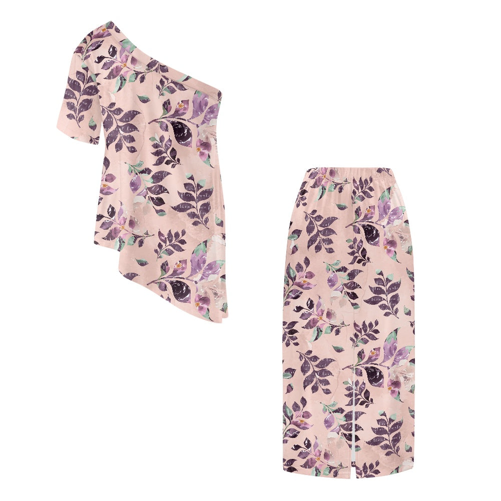 Elegant Off-Shoulder Two-Piece Dress for Women