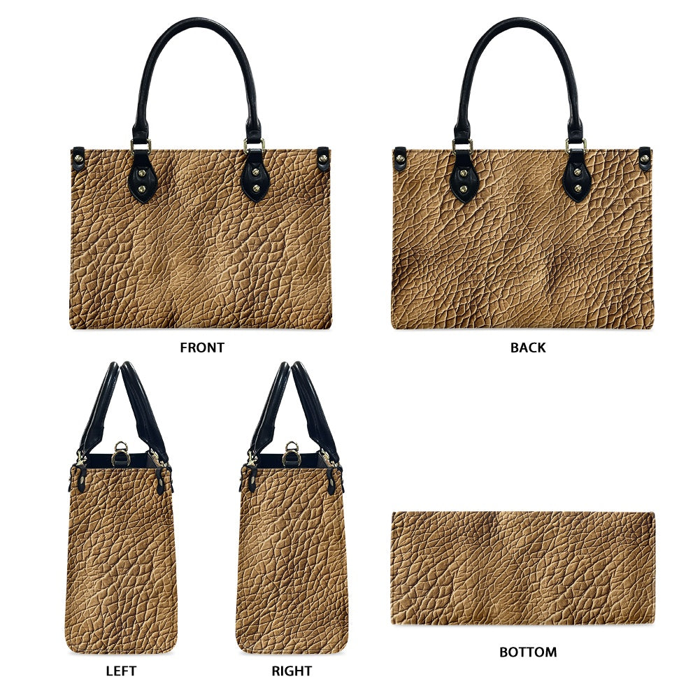 Women's PU leather twill handbag