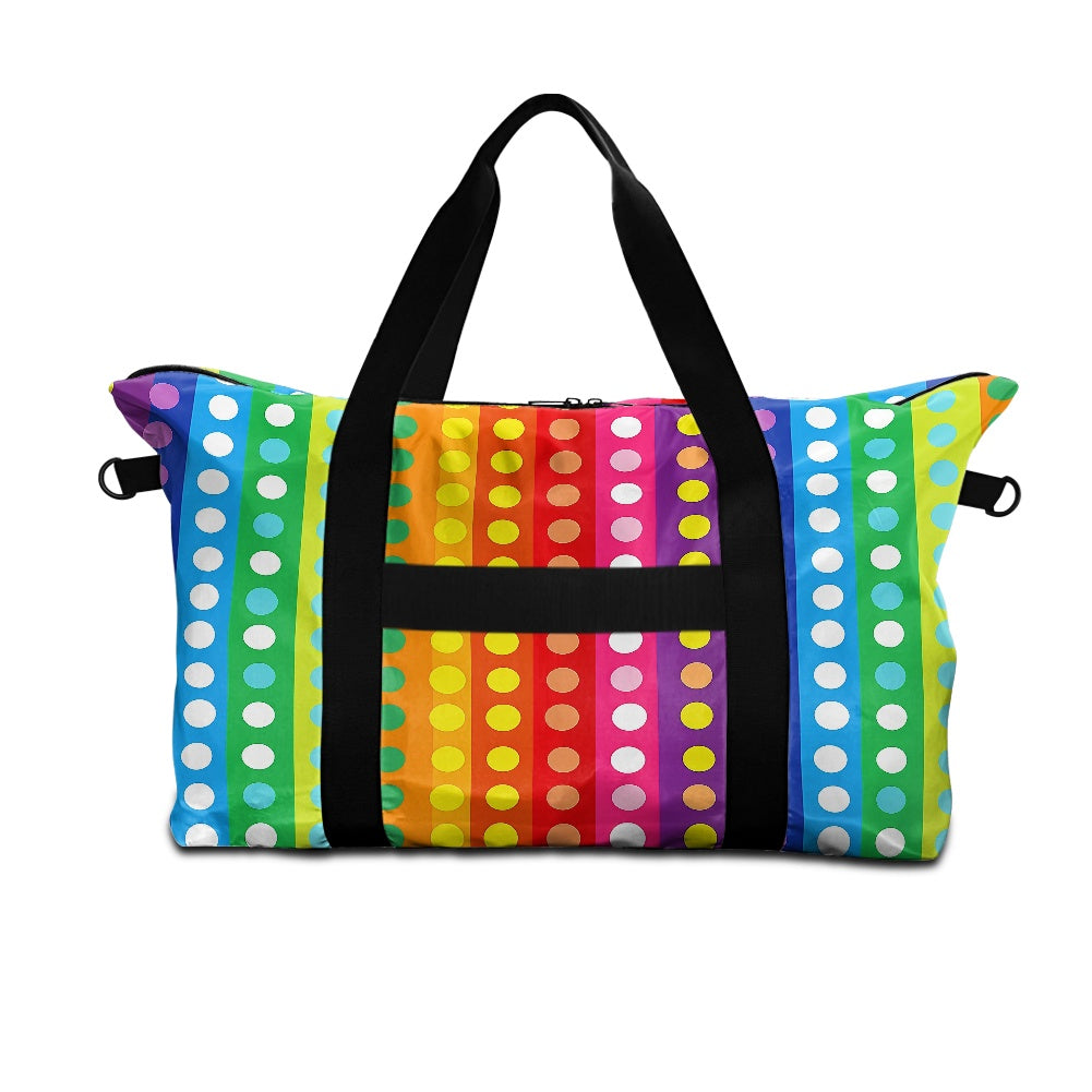 Vertical Lines with Polka Dots Lightweight luggage