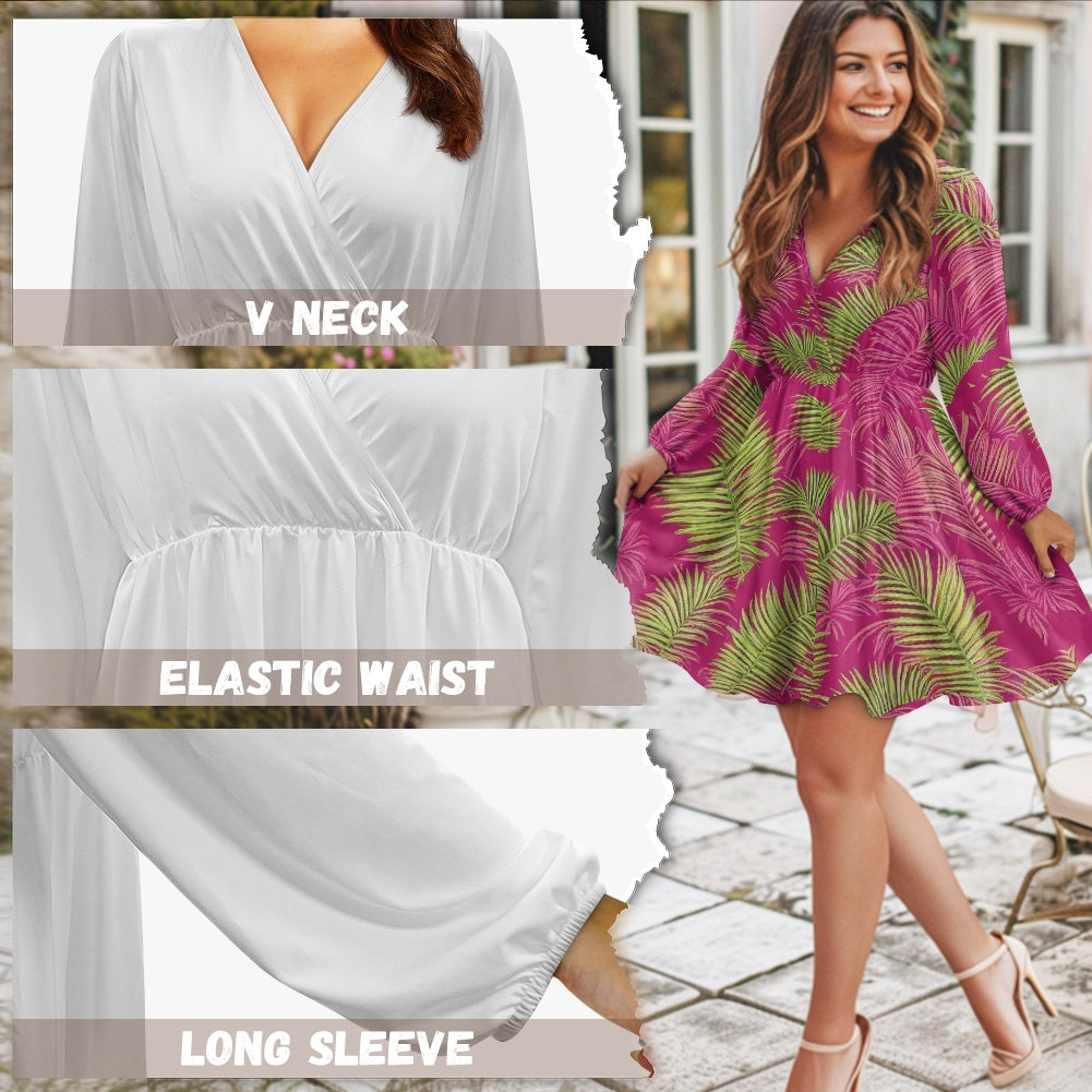 Women's V-neck dress