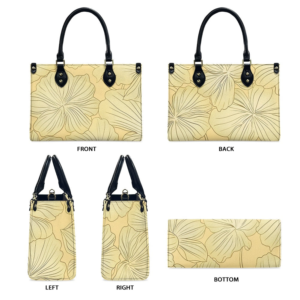 Women's PU leather twill handbag