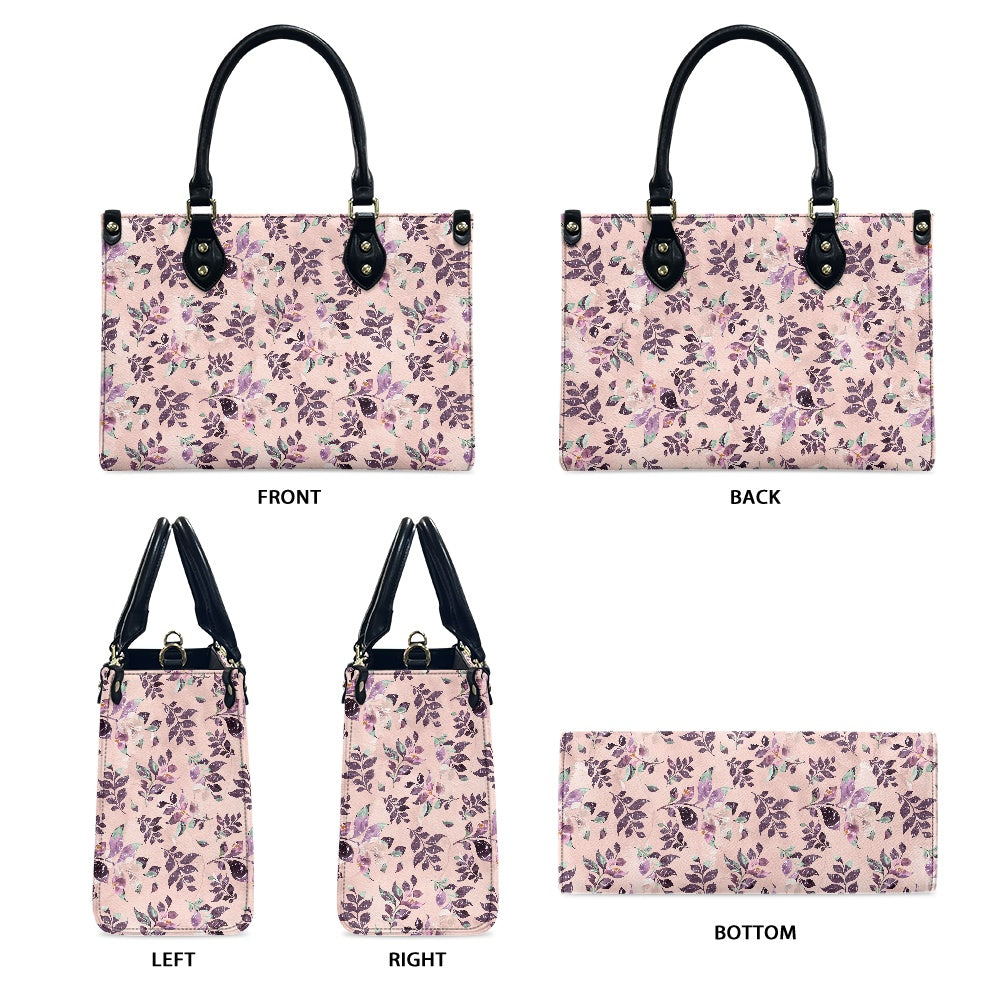 Women's PU leather twill handbag