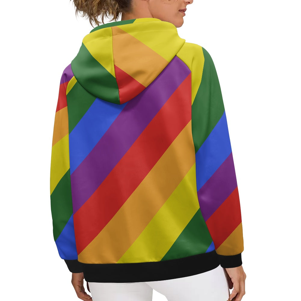 Rainbow Women's Hooded Sweatshirt