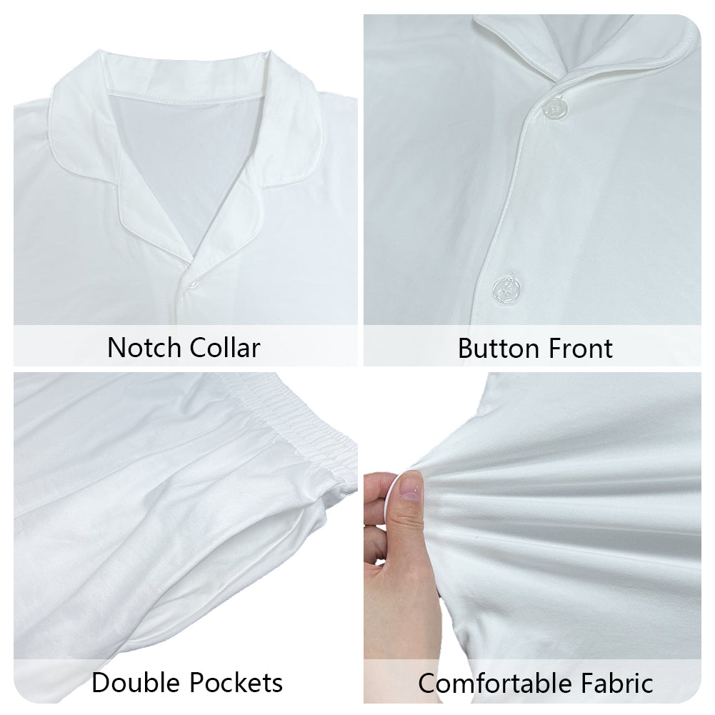 Unveil the Spectrum of Comfort: Luxtrini's Rainbow Men's Button Pajamas