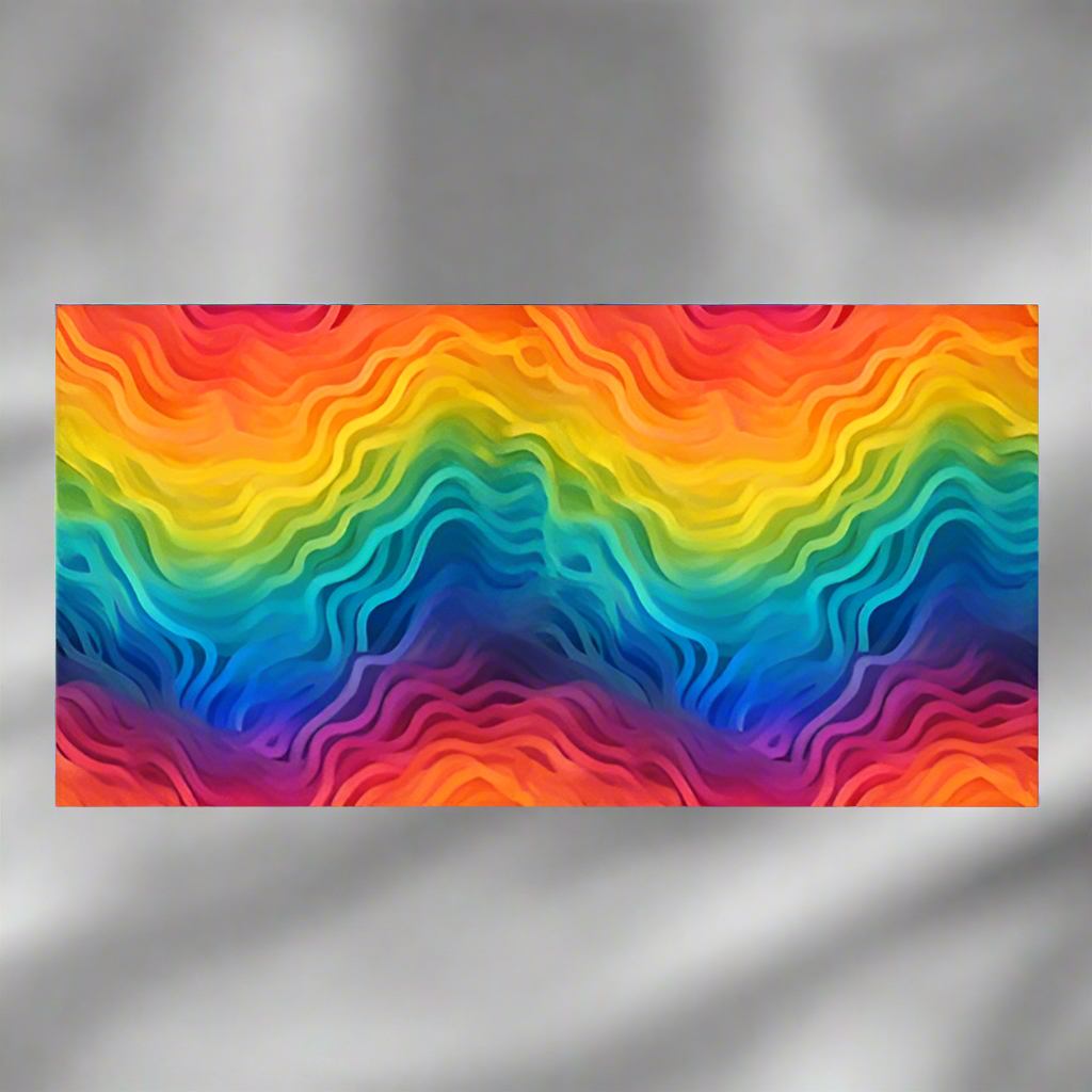 LGBTQ Rainbow Pride Satin Shawl 45" x 80"