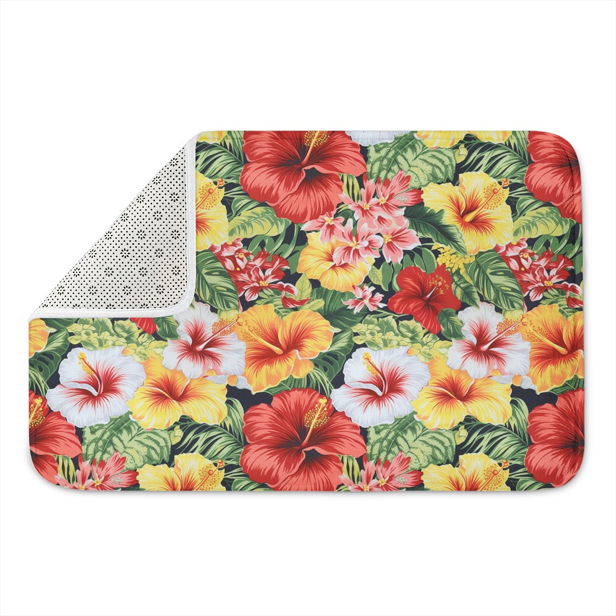 Hibiscus Plush Doormat