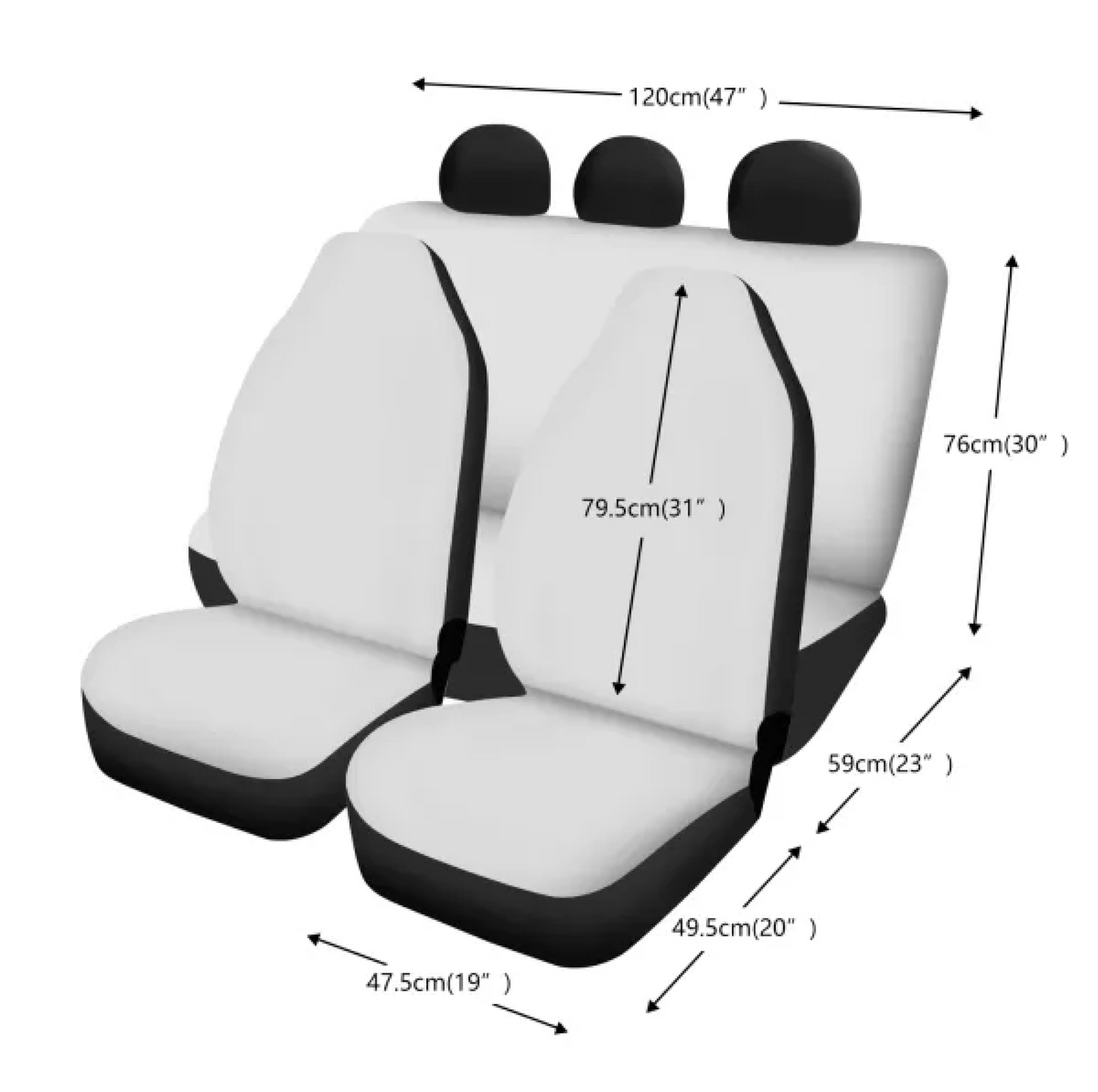 LGBTQ Word Cloud Car Seat Cover Set
