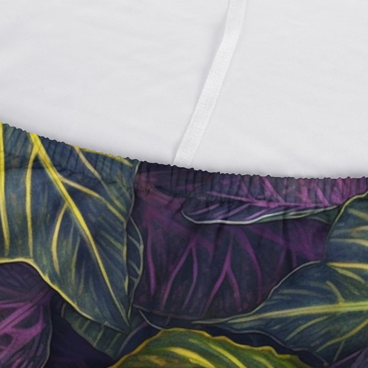 Luxtrini Iridescent Syngonium: Purple and Yellow Sofa Protector Cover L Size