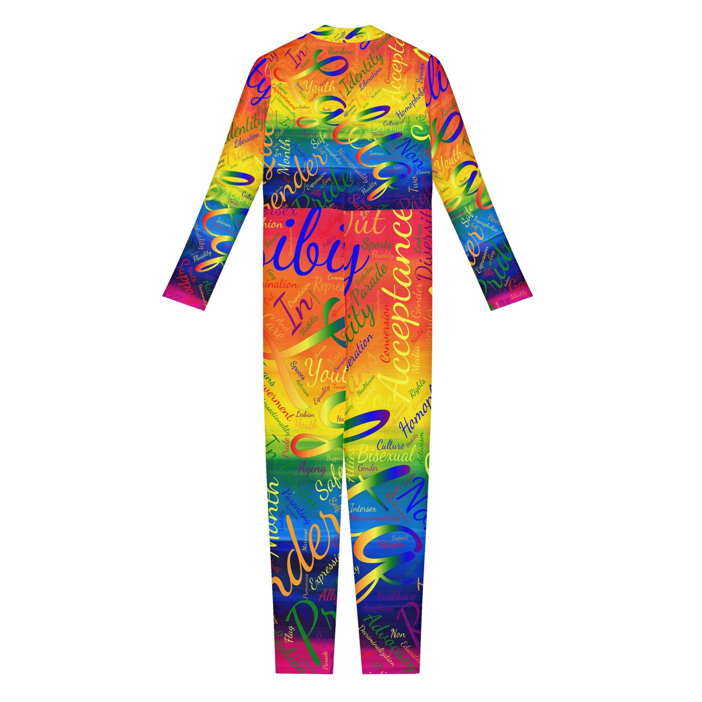 LGBTQ Word Cloud Women Jumpsuit