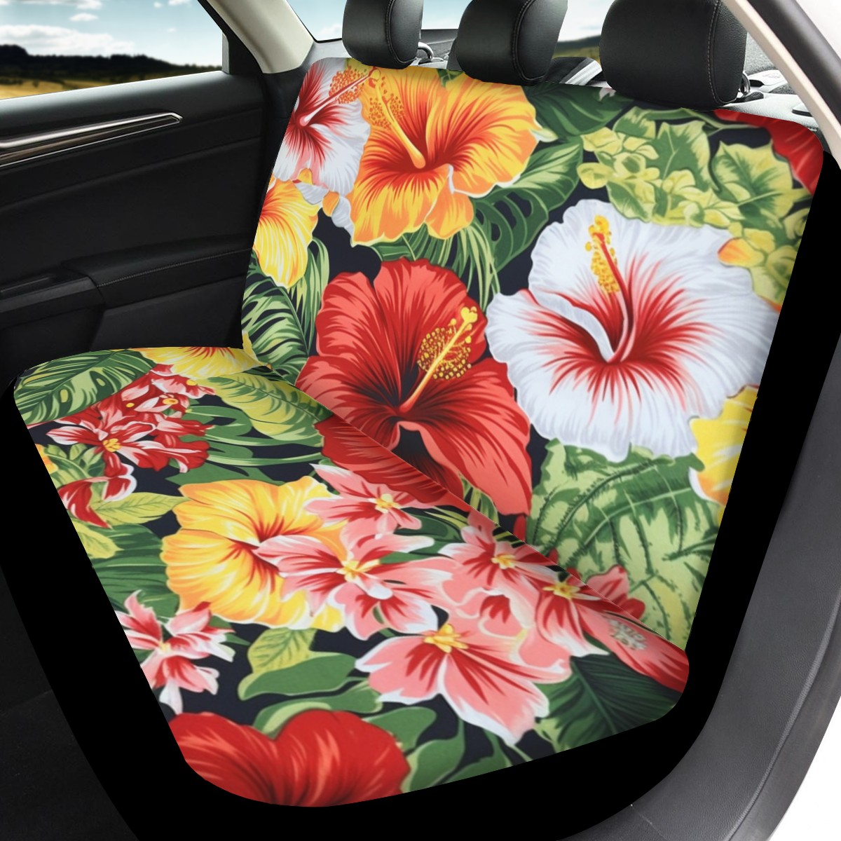 Hibiscus Car Seat Cover Set